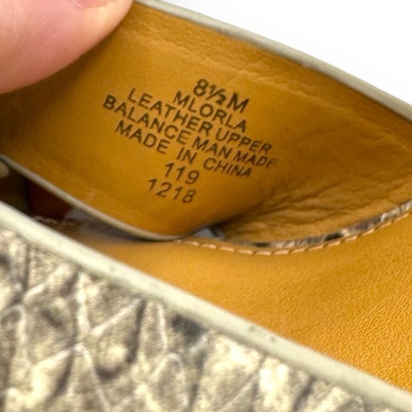 Marc Fisher Lorla Ankle Strap Block Heel Sandals, Snakeskin Embossed, Size 8.5M - Picture 10 of 13